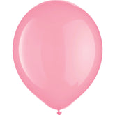 Pink Solid Color 12" Package of  15 count Latex Balloons